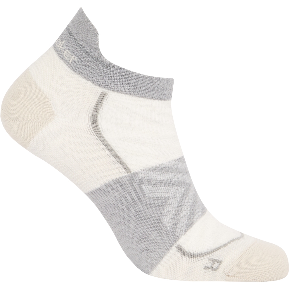 Produktbild von Icebreaker Merino Run+ Ultralight Socken Micro Damen - Ecru Hthr/Alloy