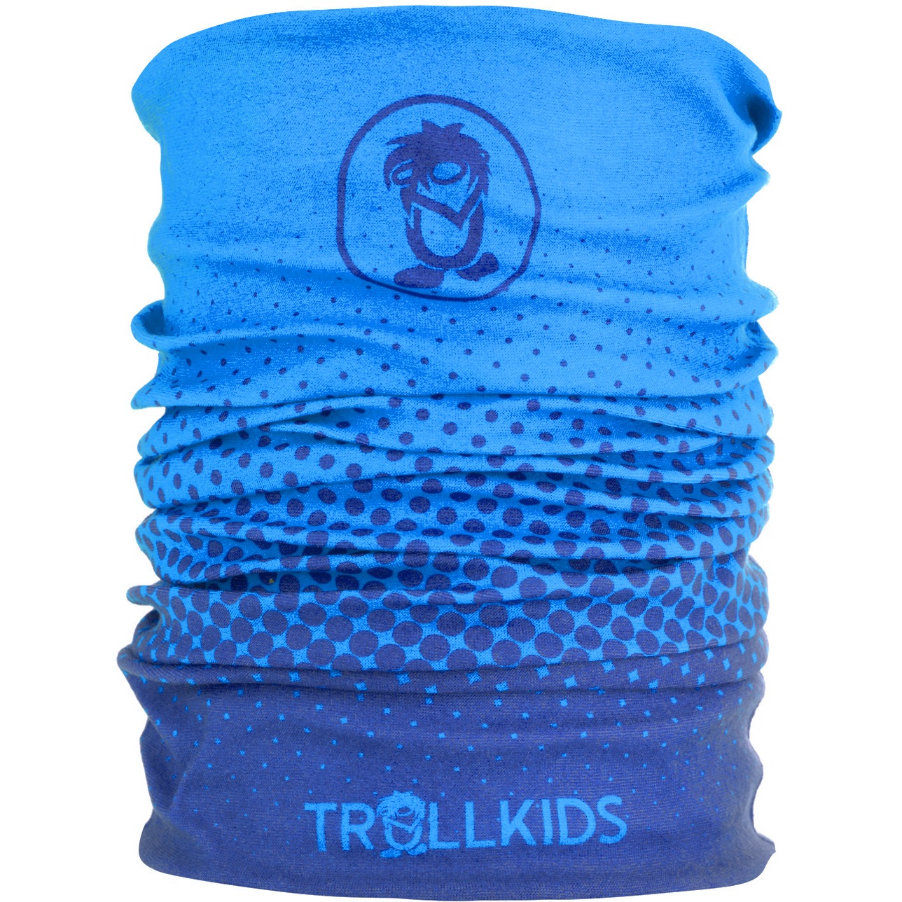 Produktbild von Trollkids Pointilism Kinder Multifunktionstuch - Navy/Medium Blue