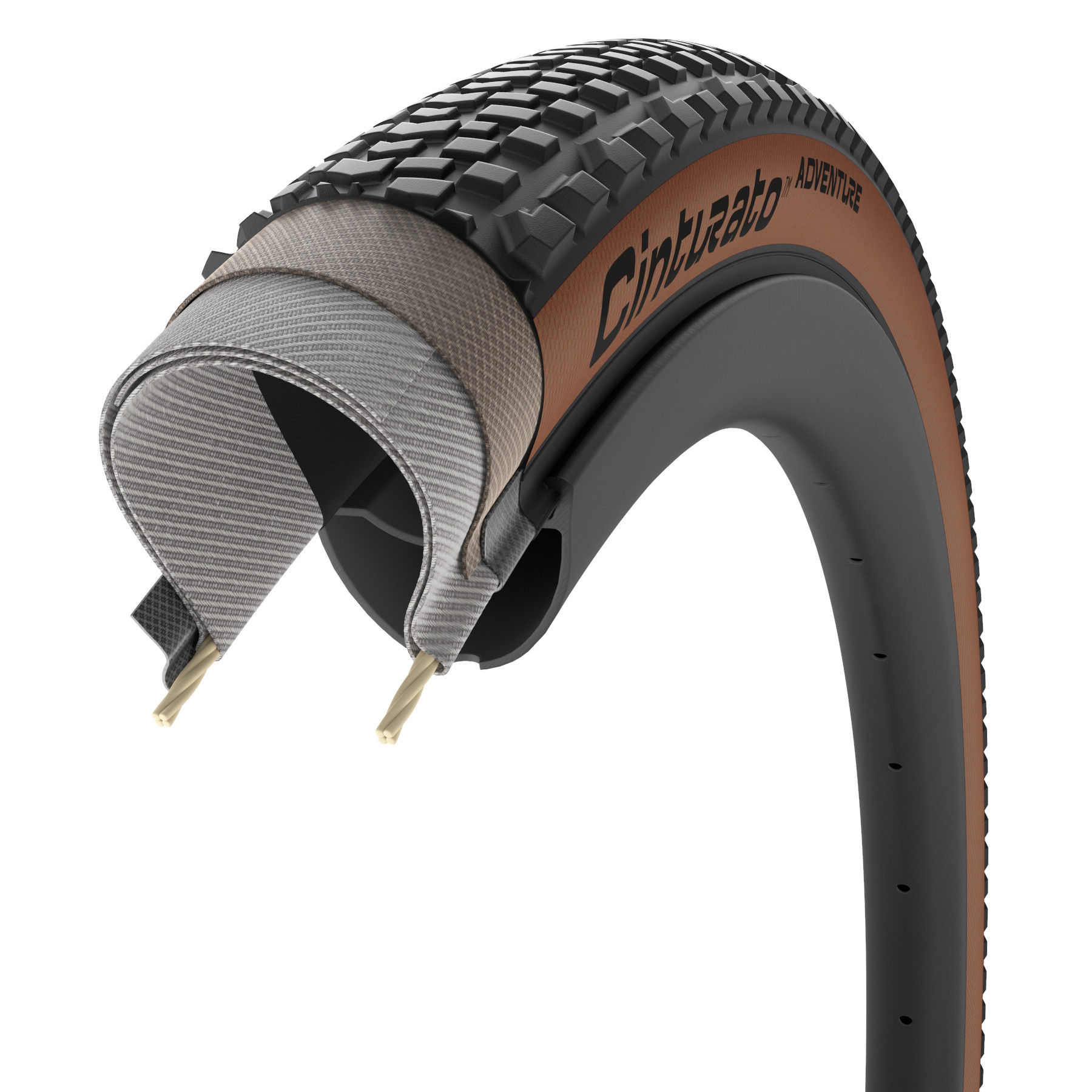 Pirelli Cintrurato Adventure 700x40C タイヤ Pirelli Cinturato Adventure Gravel Tire 700 mm Black