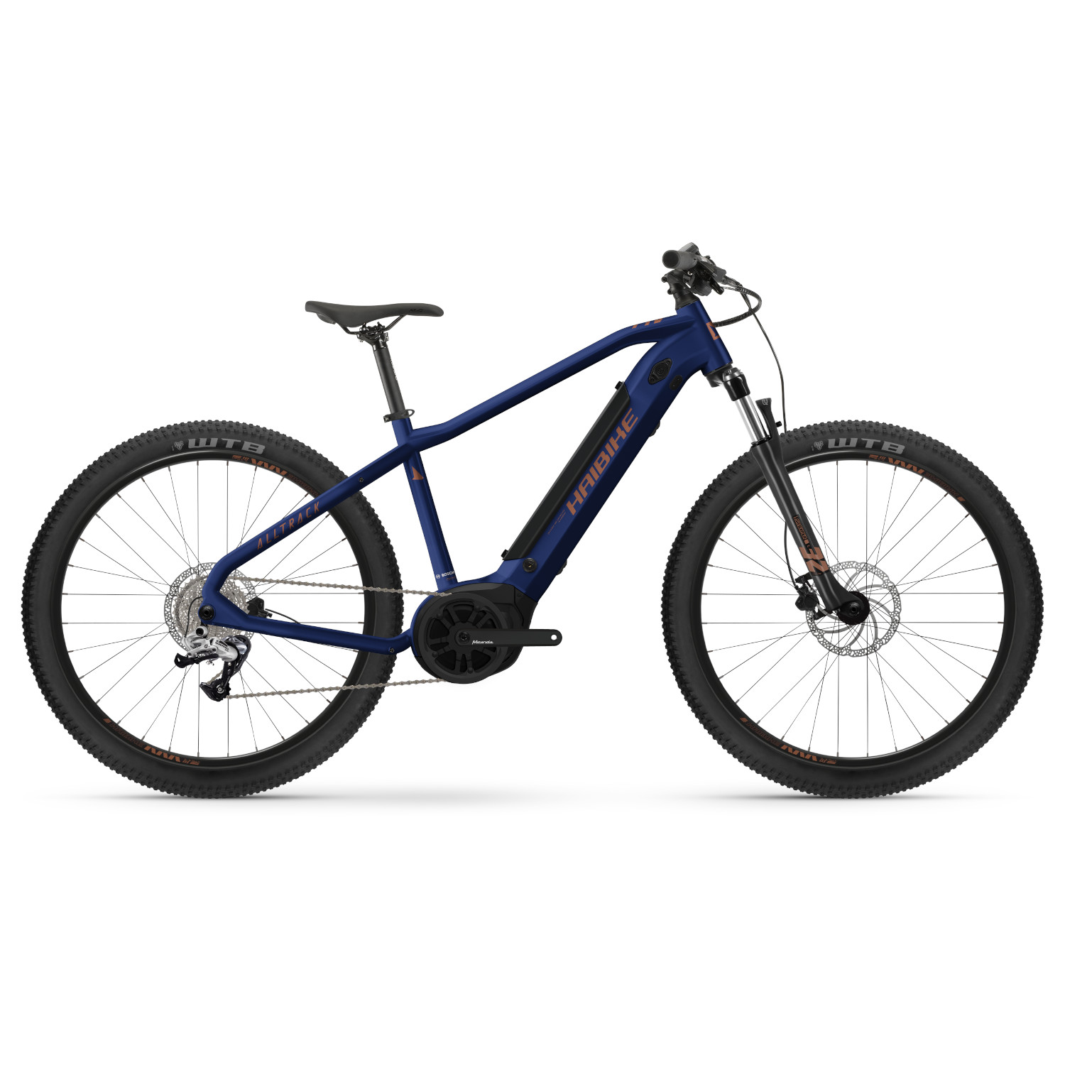 Foto de Haibike Bicicleta Eléctrica de Montaña 29&quot; - ALLTRACK 4 i500Wh - 2023 - cool blue/leather - gloss