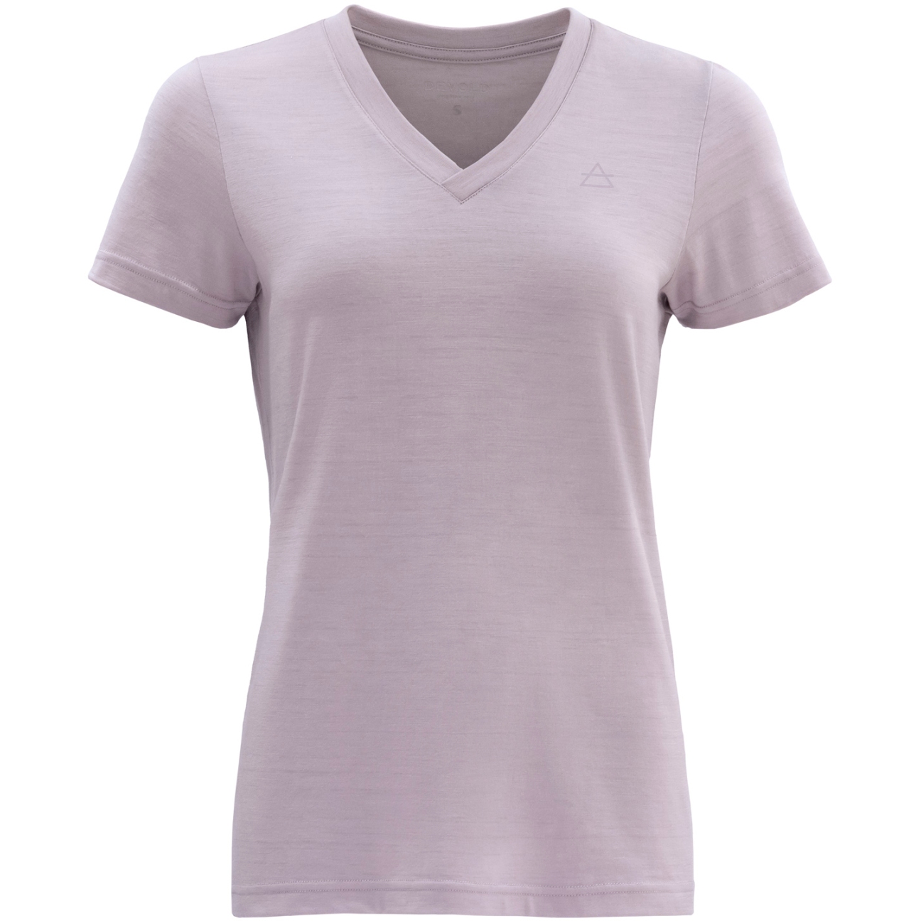 Picture of Devold Hareid Merino 200 Tee V-Neck Women - 167 Orchid