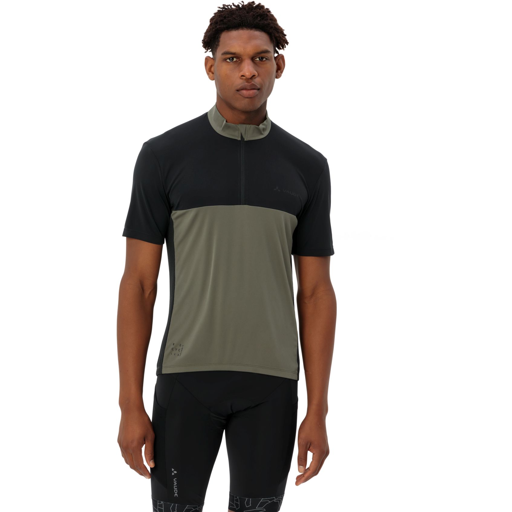 Produktbild von Vaude Matera Half Zip Kurzarmtrikot Herren - khaki