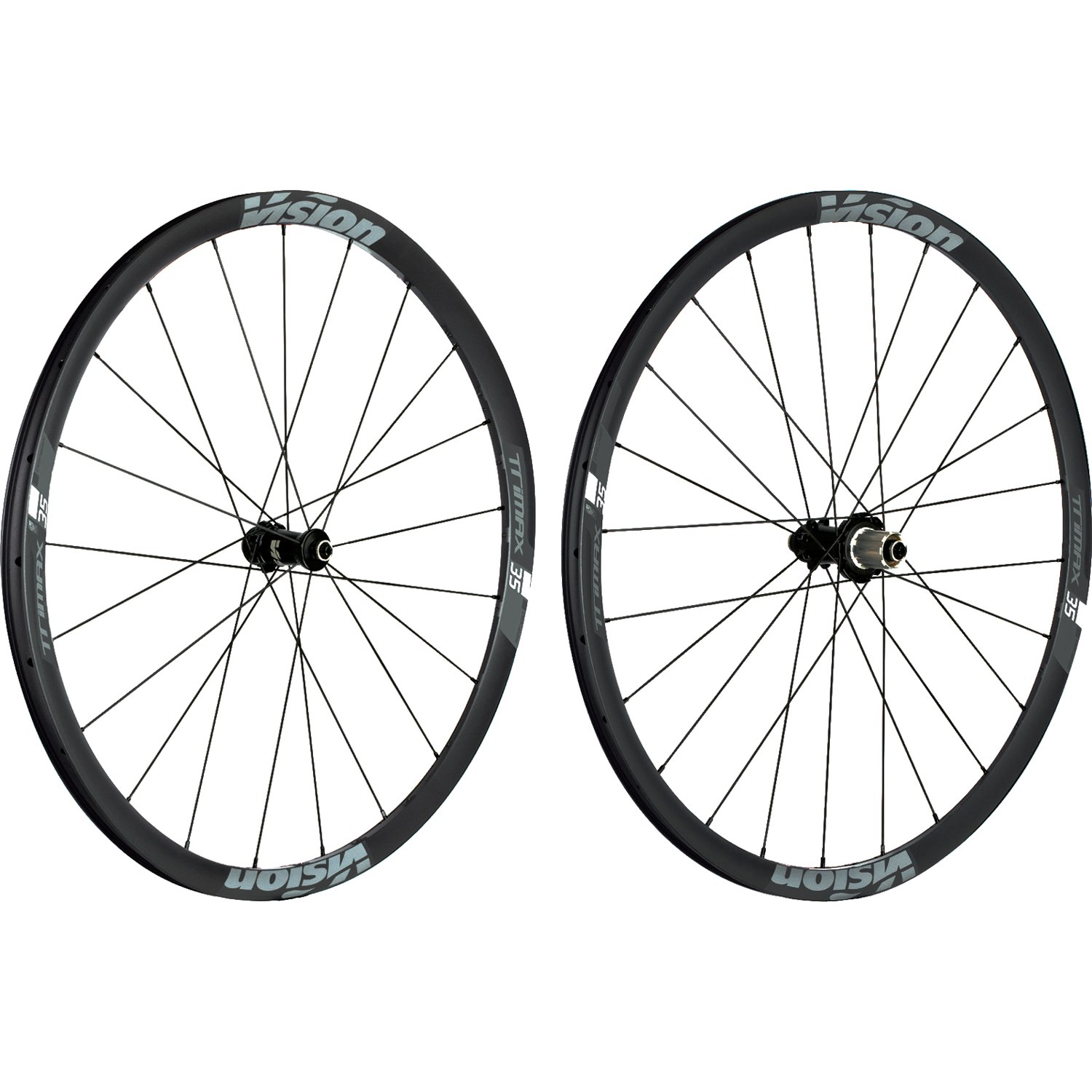 Picture of Vision TriMax 35 Disc Wheelset - Tubeless Ready - Clincher - Centerlock - Quick Release - Shimano HG