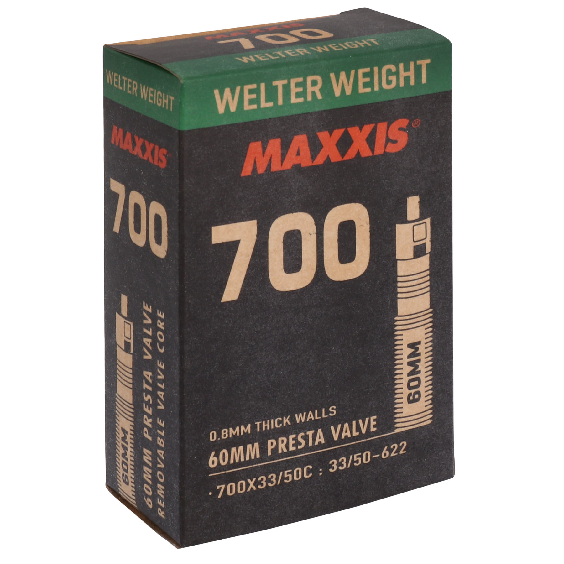 Image of Maxxis Inner Tube - 28" | WelterWeight | SV 60mm (33/50-622)