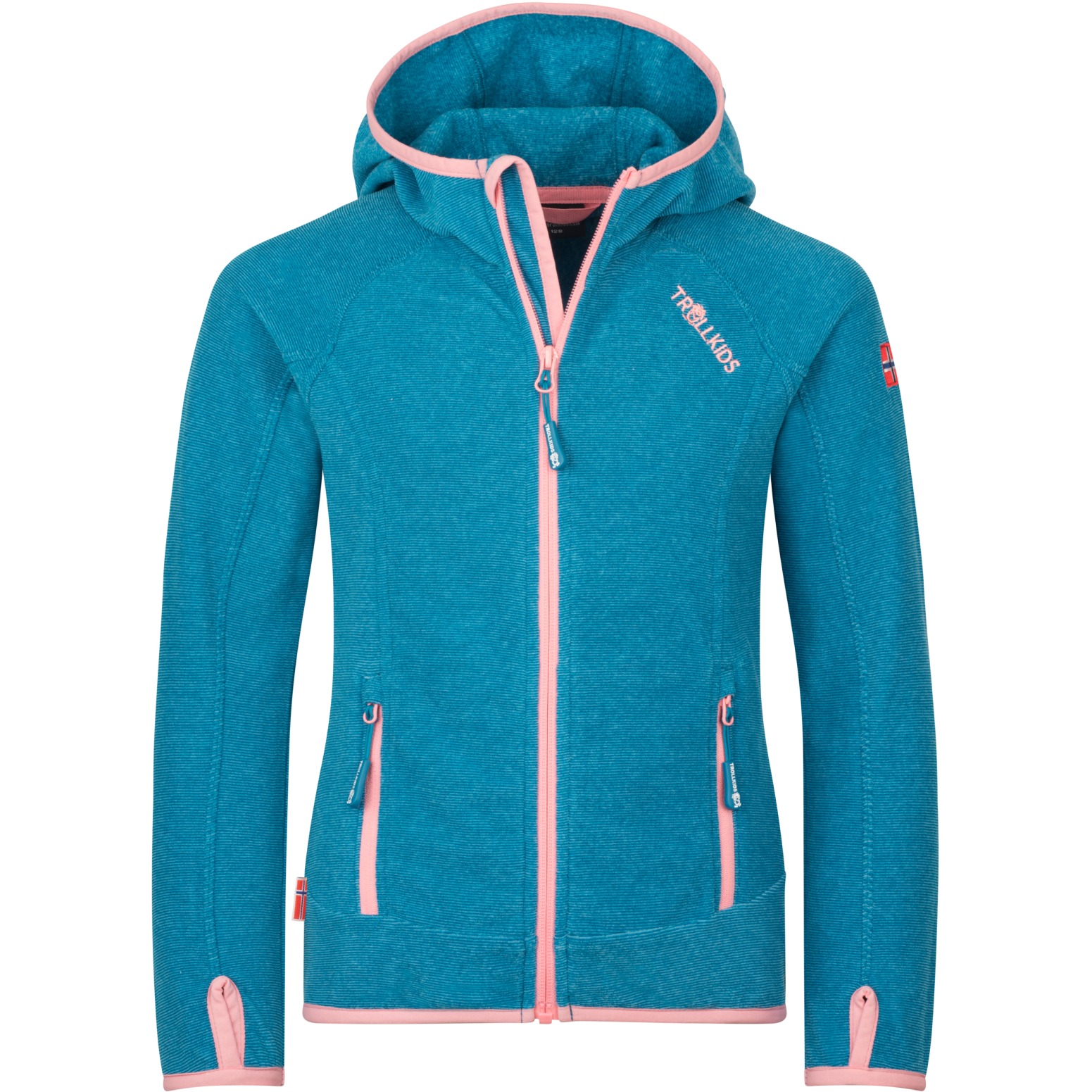Produktbild von Trollkids Sandefjord Jacke Mädchen - Harbor Blue/Peony Rose