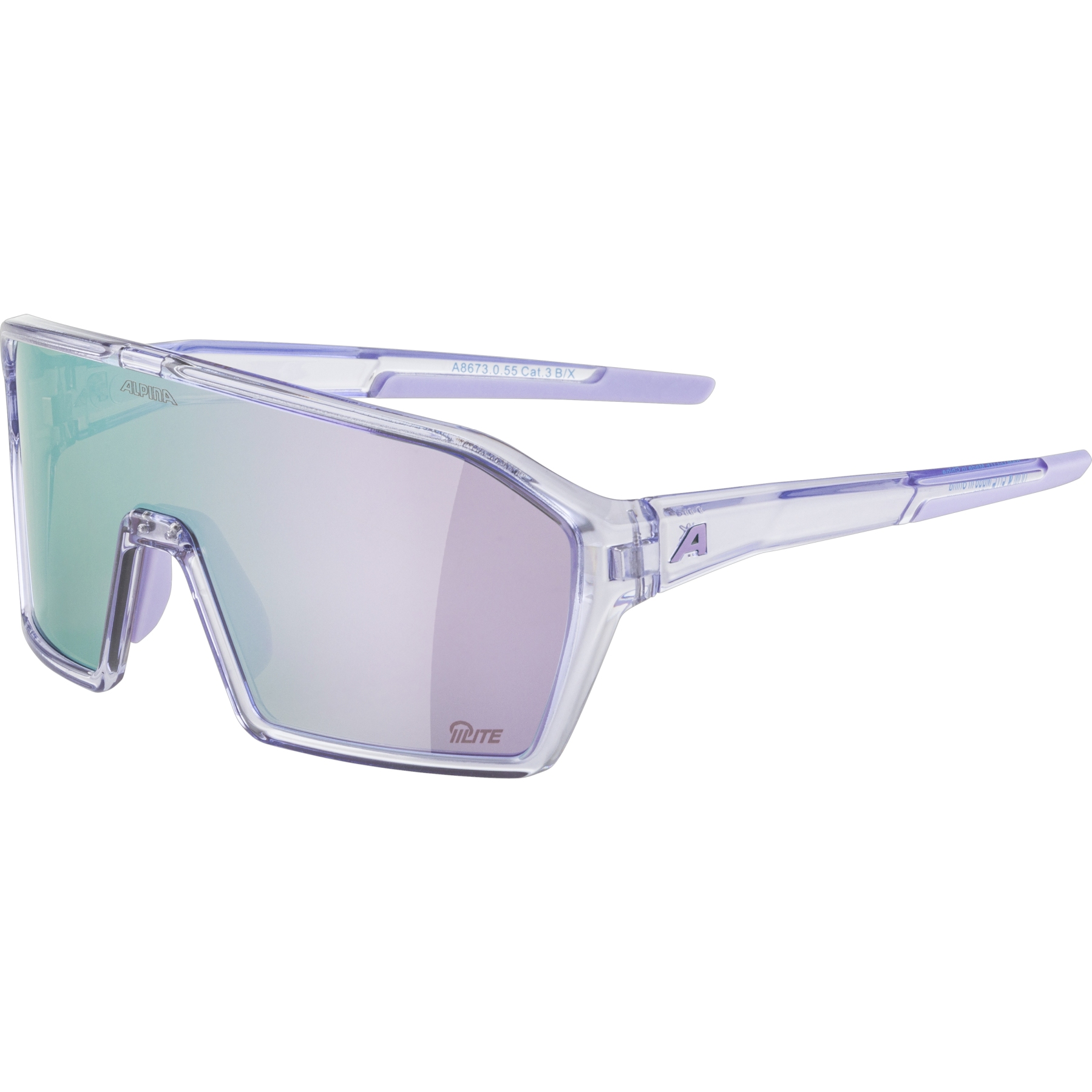 Produktbild von Alpina Ram Q-LiteBrille - lilac-transparent gloss/amber/lilac mirror