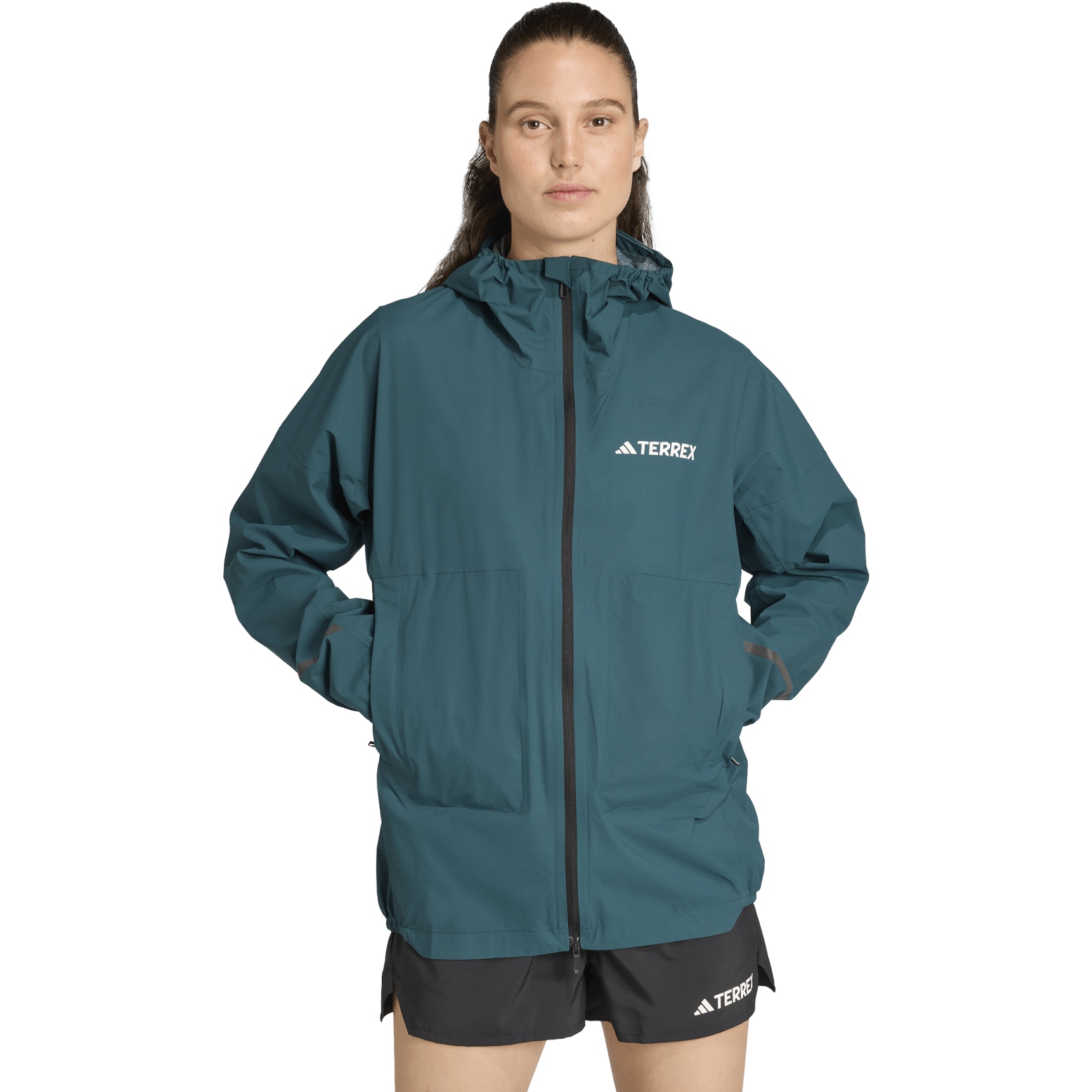 женская 2,5-слойная легкая куртка adidas TERREX Xperior с защитой от ветра - aurora plum JZ0853