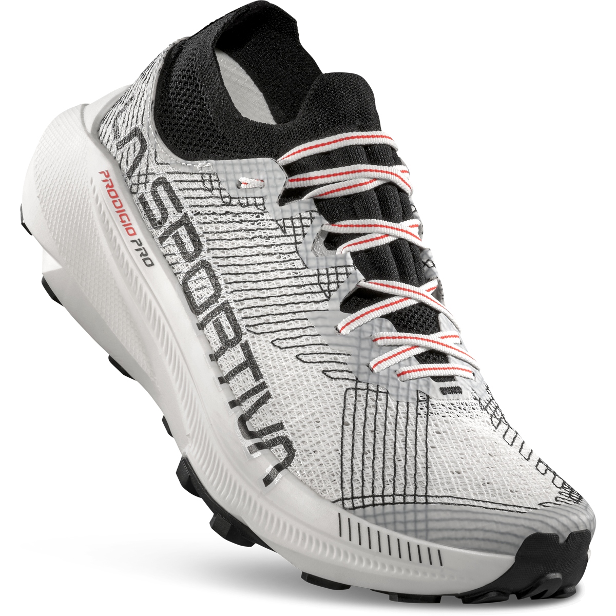 La Sportiva Prodigio Pro White EUサイズ45 La Sportiva Prodigio Pro Running Shoes Men - White/Black | BIKE24