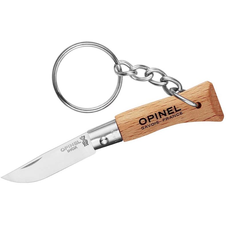 Produktbild von Opinel Mini-Messer, N°02, mit Anhänger, rostfrei - natur