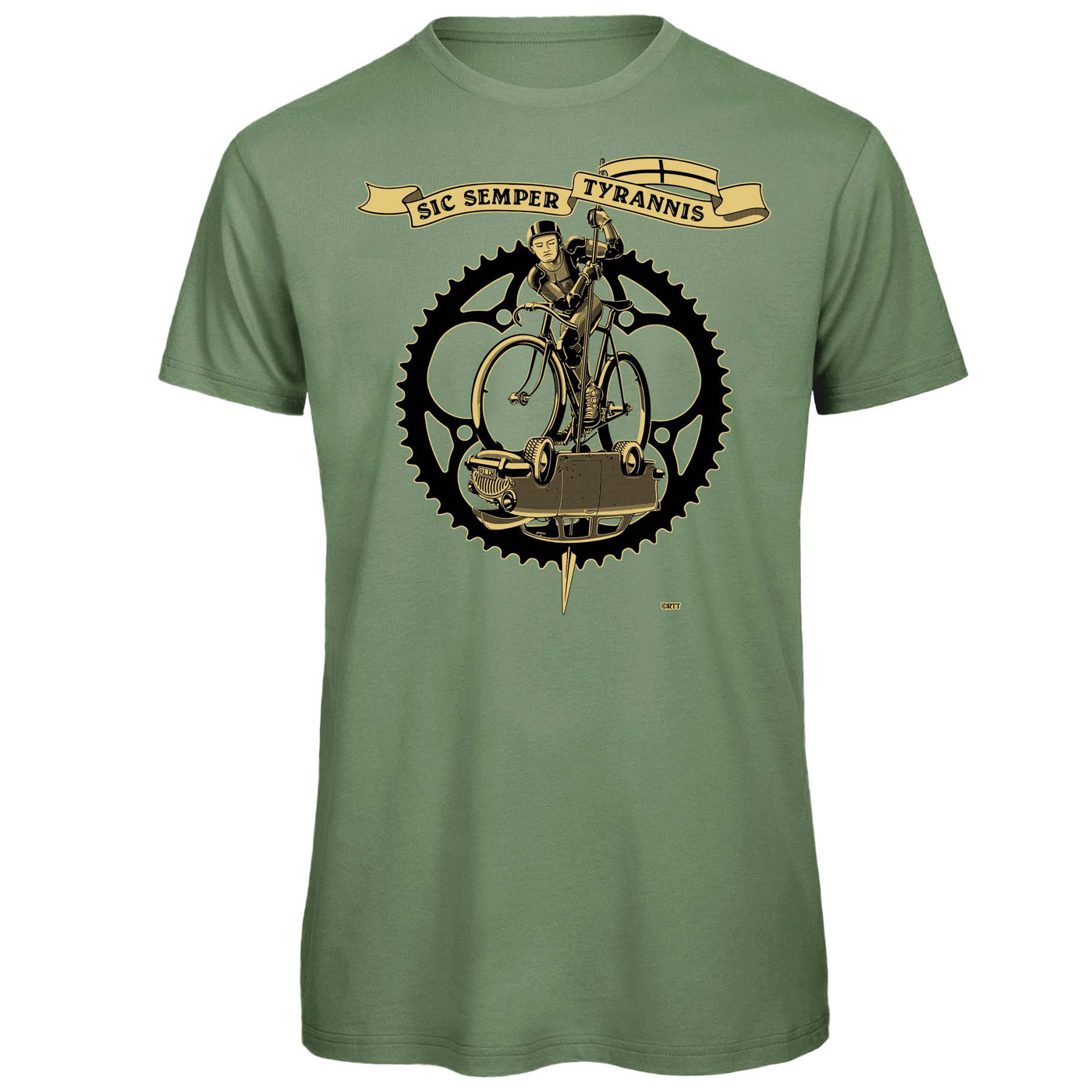 Produktbild von RTTshirts Fahrrad T-Shirt St. George - hellgrün