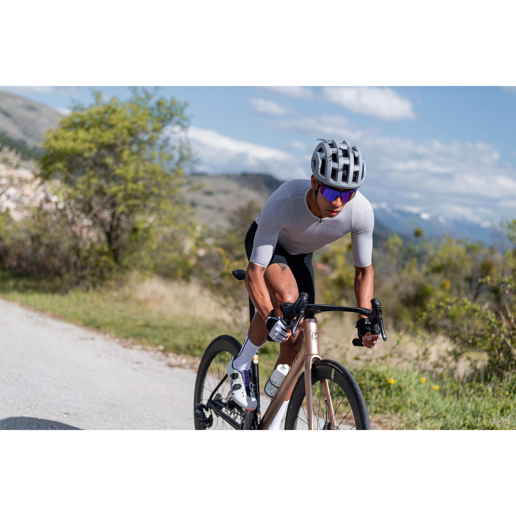 Maillot De Cyclisme Gore Homme été - Gris, Manches Courtes, Taille XL - Occasion