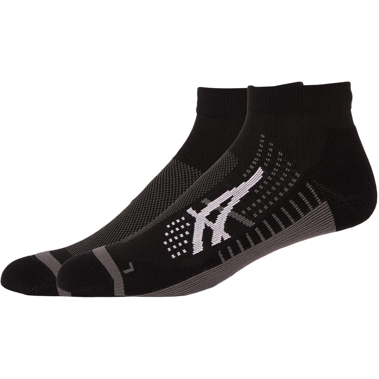 asics Icon Run Quarter Socken performance black carrier grey BIKE24