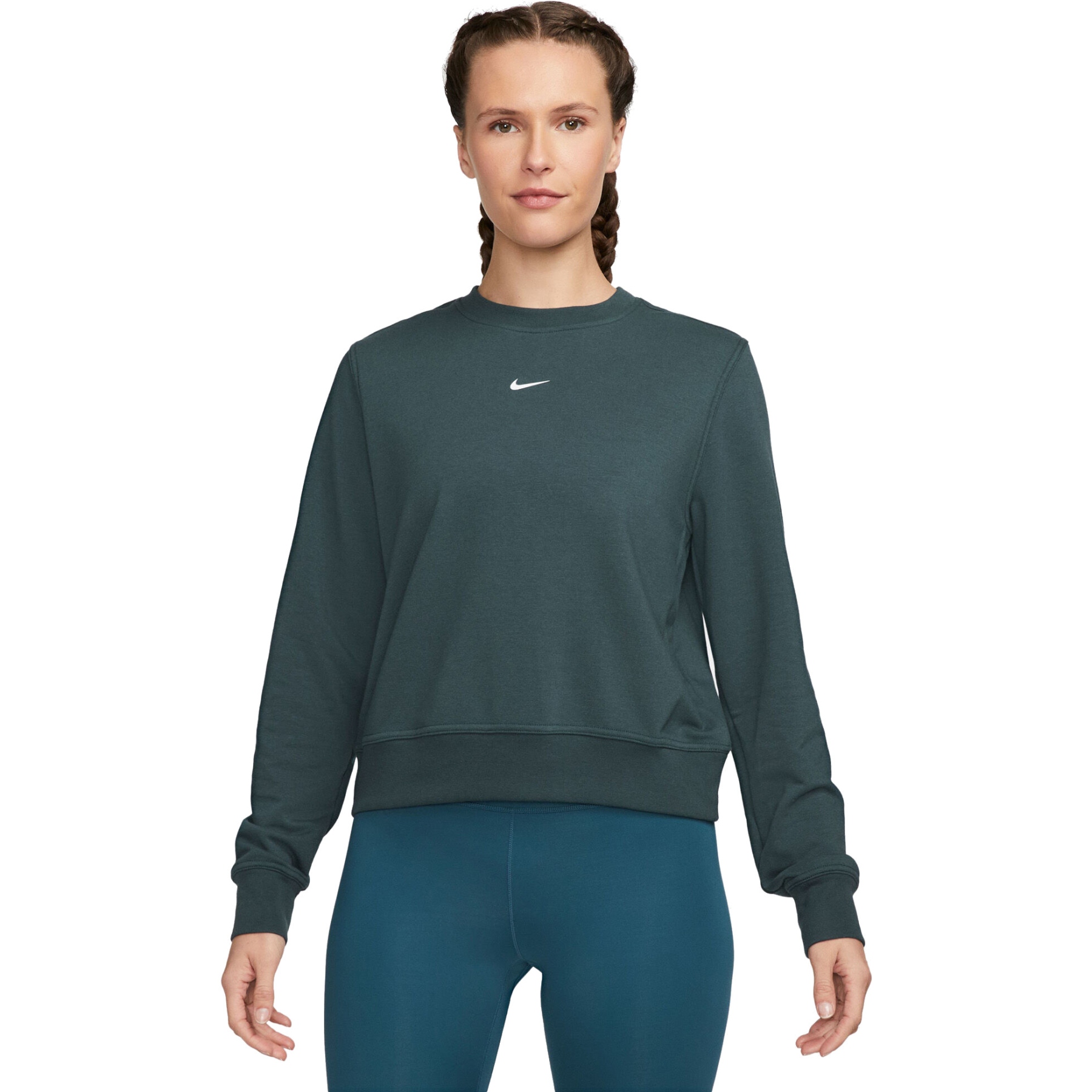 Nike One Dri-FIT Crew-Neck LBR Sweatshirt Women - black/white