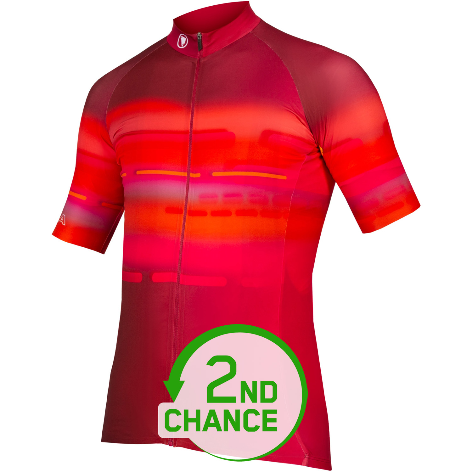 Picture of Endura Virtual Texture Short Sleeve Jersey - red - 2nd Choice