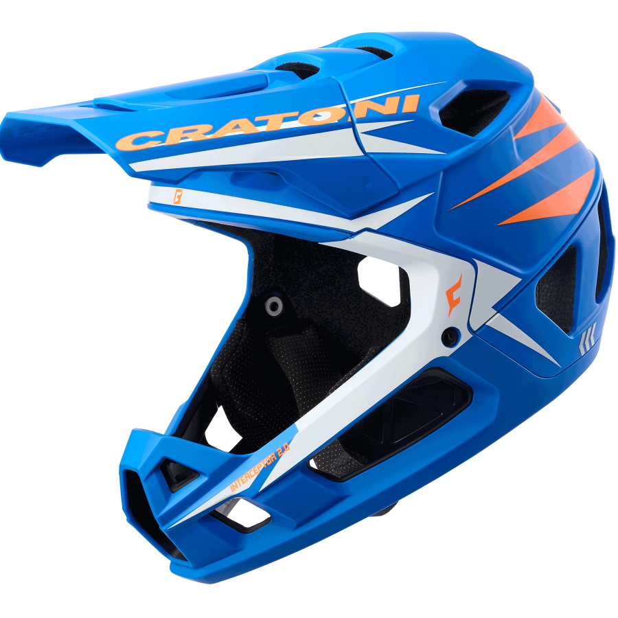 Produktbild von CRATONI Interceptor 2.0 Fullface Helm - blue-neonorange matt