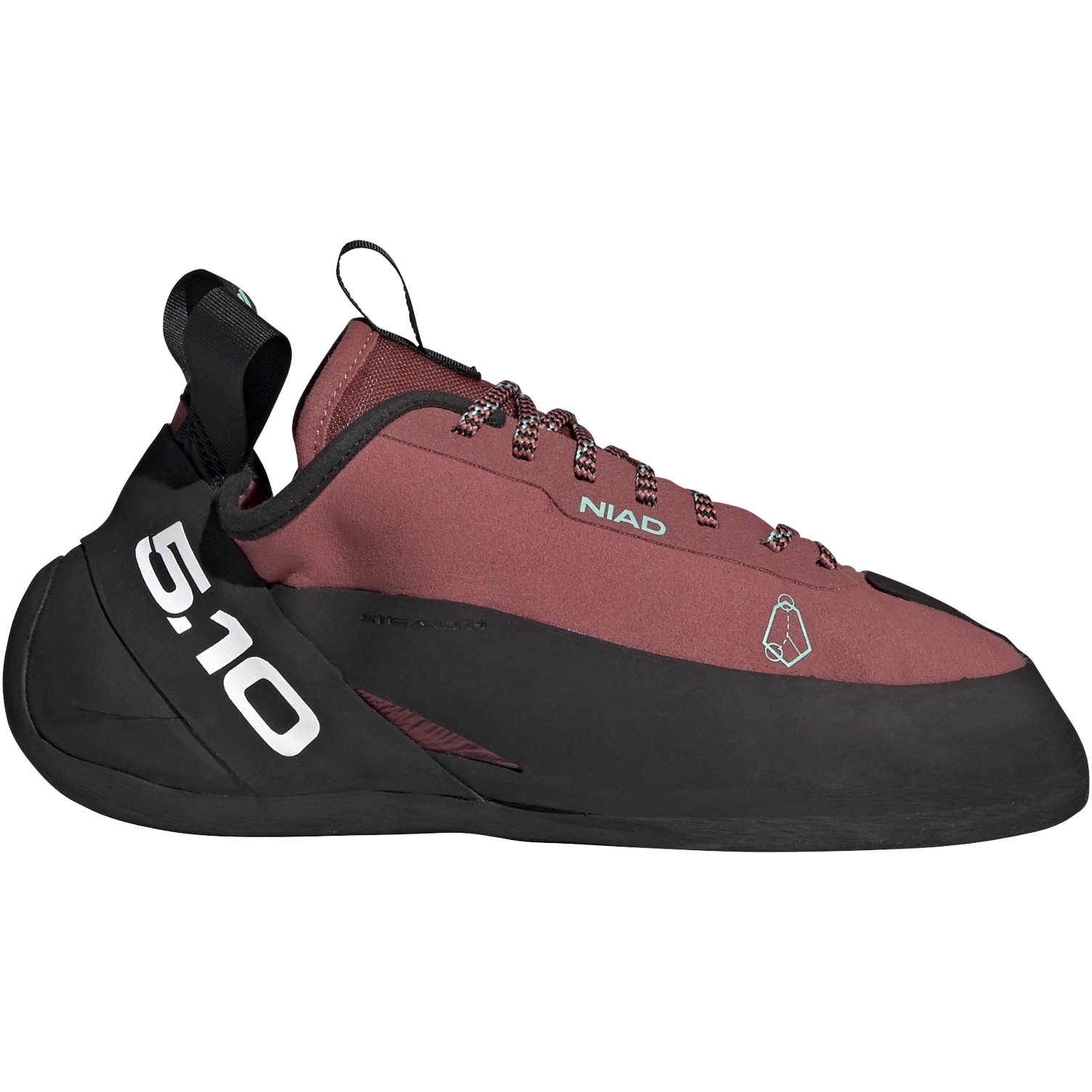 Photo produit de Five Ten Niad Lace Chaussons Escalade - Core Black / Crew Red / Acid Mint
