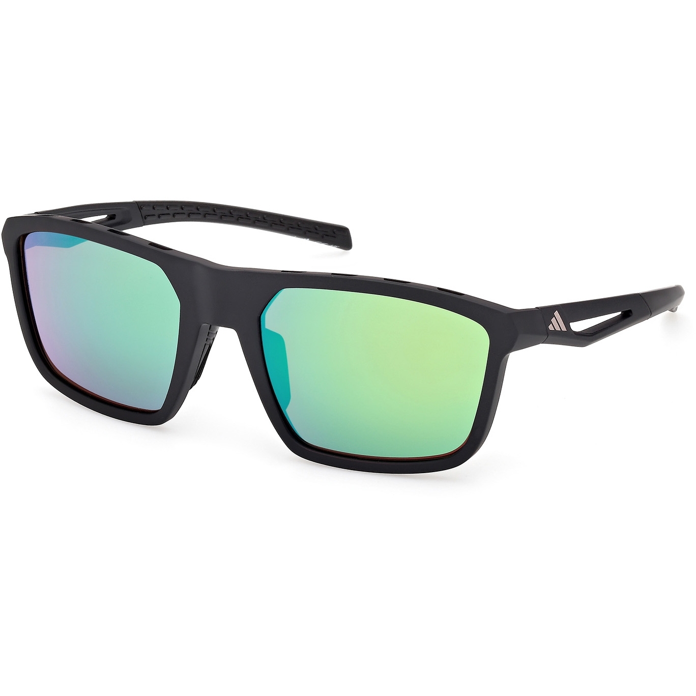 Produktbild von adidas SP0111 Brille - Matte Black / Contrast Mirror Green