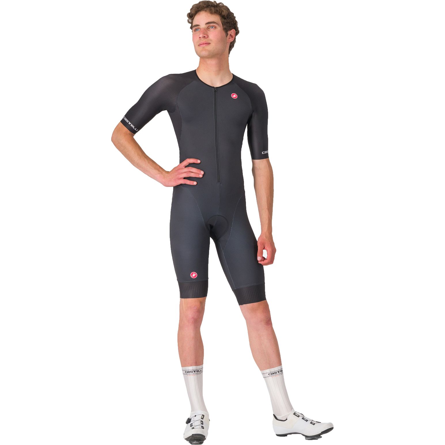 Castelli トライアスロンウェア メンズXLサイズ レッド/ブラック Castelli Core Tri Suit Short Sleeve Men - black 010 | BIKE24