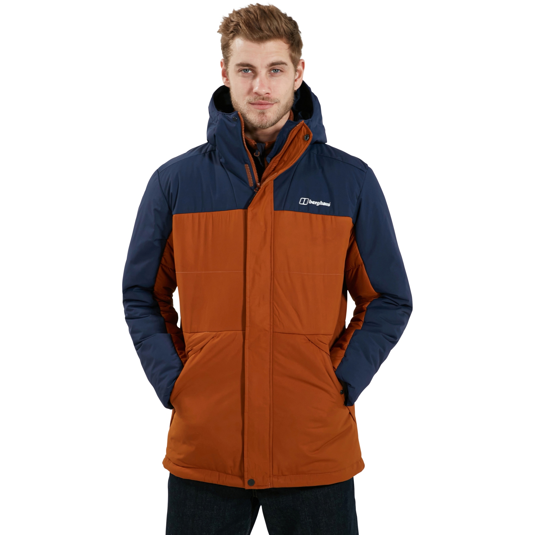 Picture of Berghaus Men&#039;s Pole 21 Insulated Jacket - Caramel Cafe/Dusk