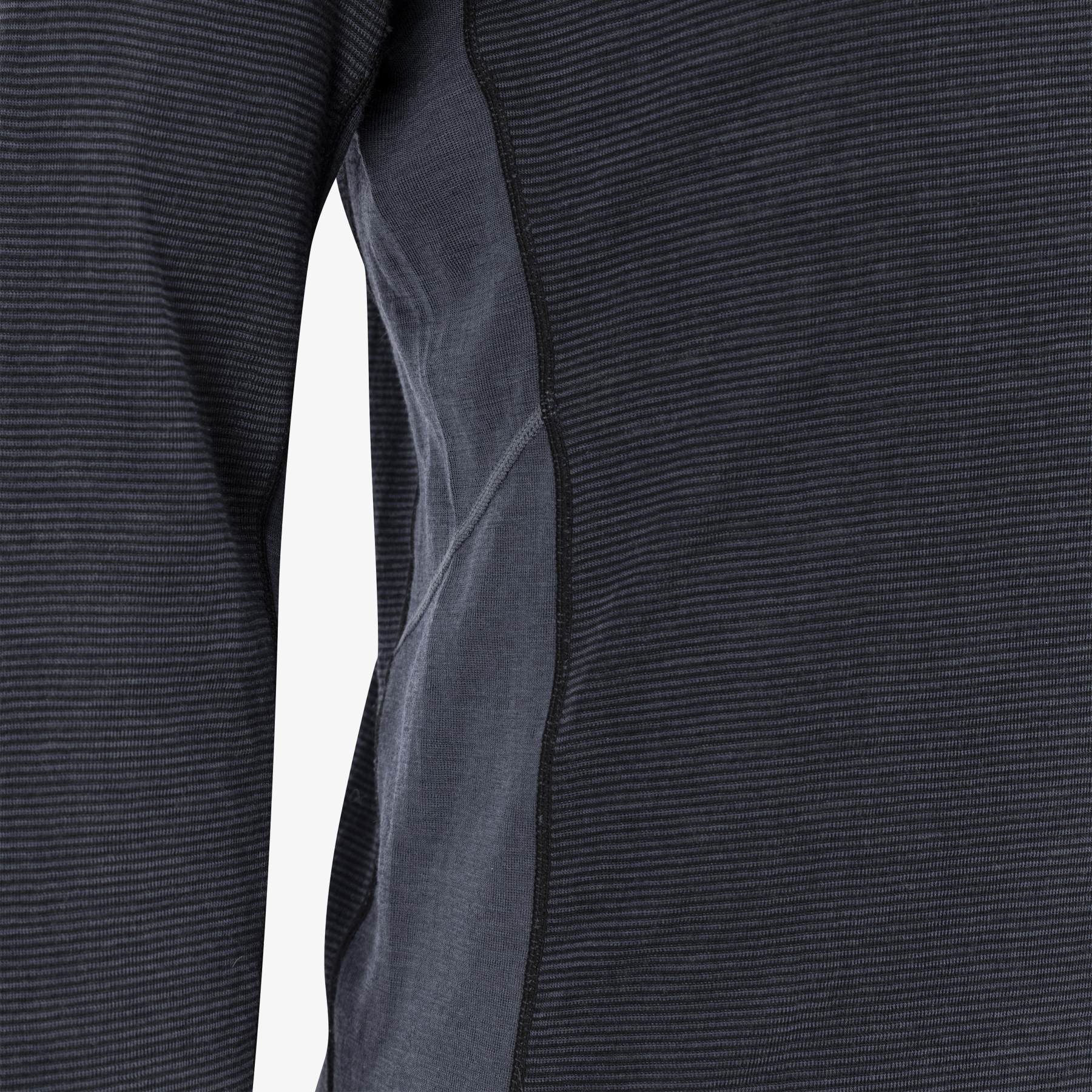 Ulvang Camiseta Cuello Alto Hombre - Comfort 200 - Negro/Negro