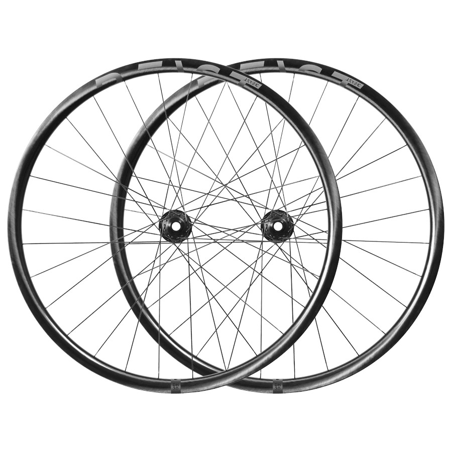 Picture of Beast Components TR30 + DT Swiss 350 - 29 Inch Carbon MTB Wheelset - 6-Bolt - 15x110mm | 12x148mm Boost - Micro Spline - UD black