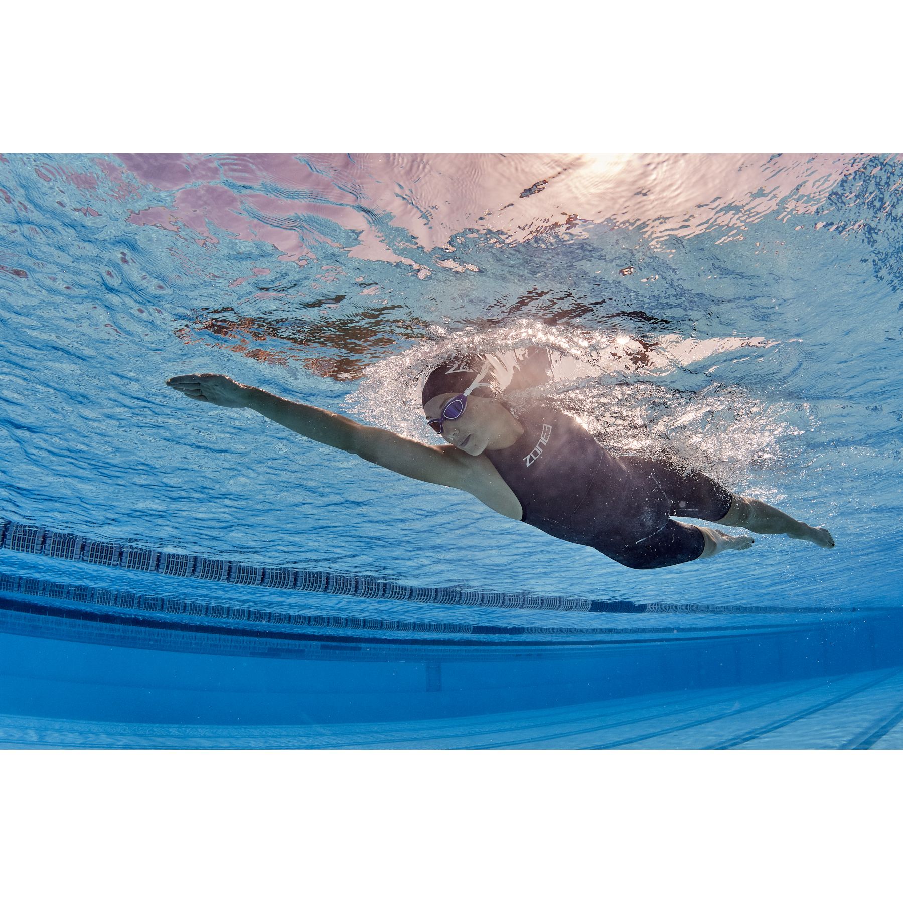 Zone3 Streamline Sleeveless Swimskin Women - black/purple