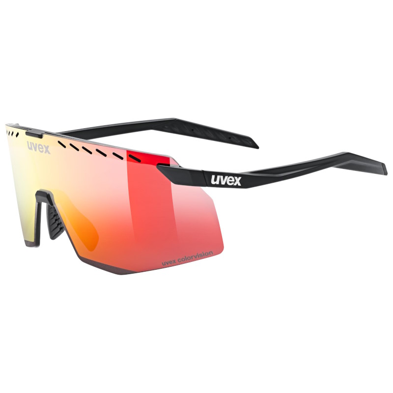 Produktbild von Uvex pace stage CV Brille - black matt/mirror red colorvision