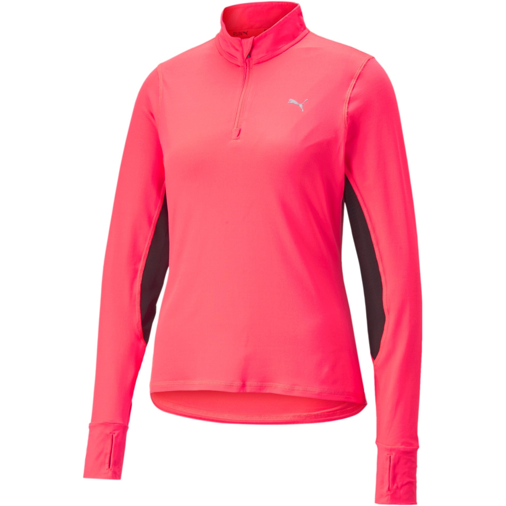 Produktbild von Puma Favourite 1/4-Zip Damen Lauf-Shirt - Sunset Glow