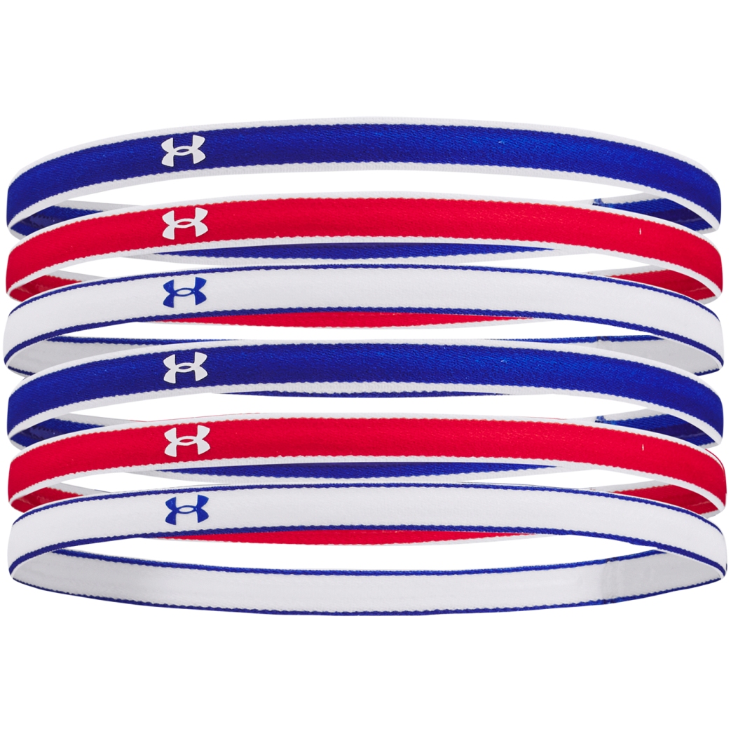 Picture of Under Armour Women&#039;s UA Mini Headbands - 6-Pack - Royal/Red/White