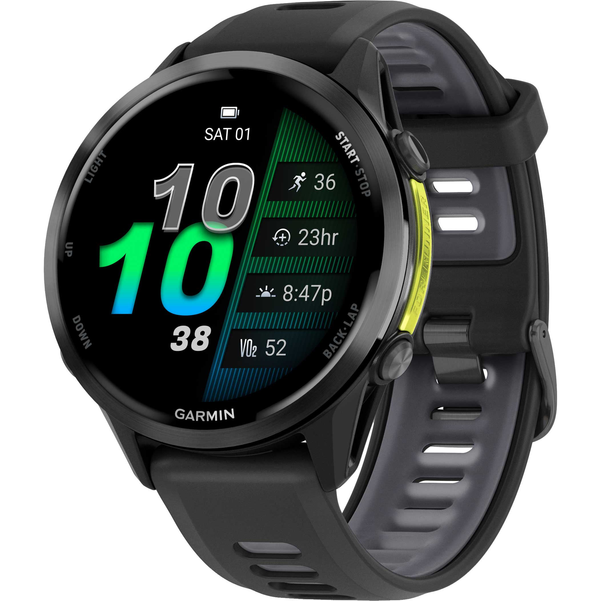 Picture of Garmin Forerunner 970 GPS Smartwatch - Black/Carbon Grey DLC Titanium