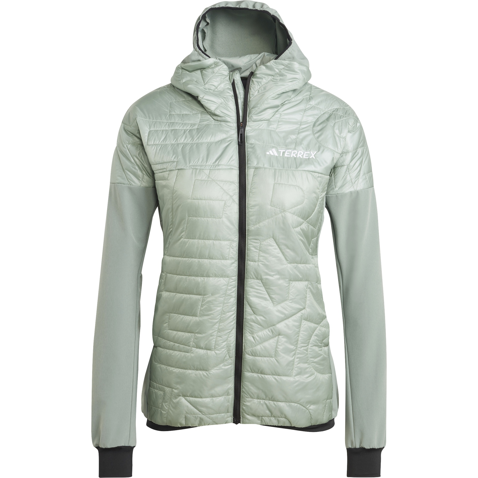 adidas TERREX Xperior Varilite Hybrid PrimaLoft Jacket Women silver green IP1469