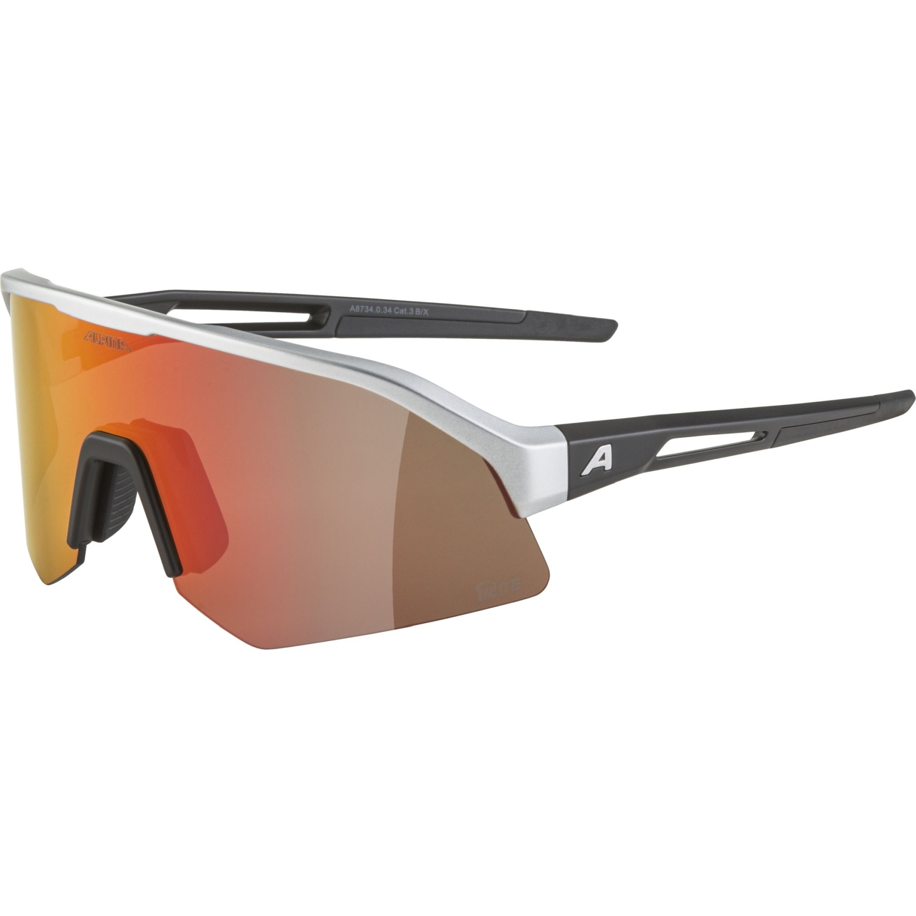 Produktbild von Alpina Sonic HR Q-LITE Brille - aluminum matt/green/red mirror