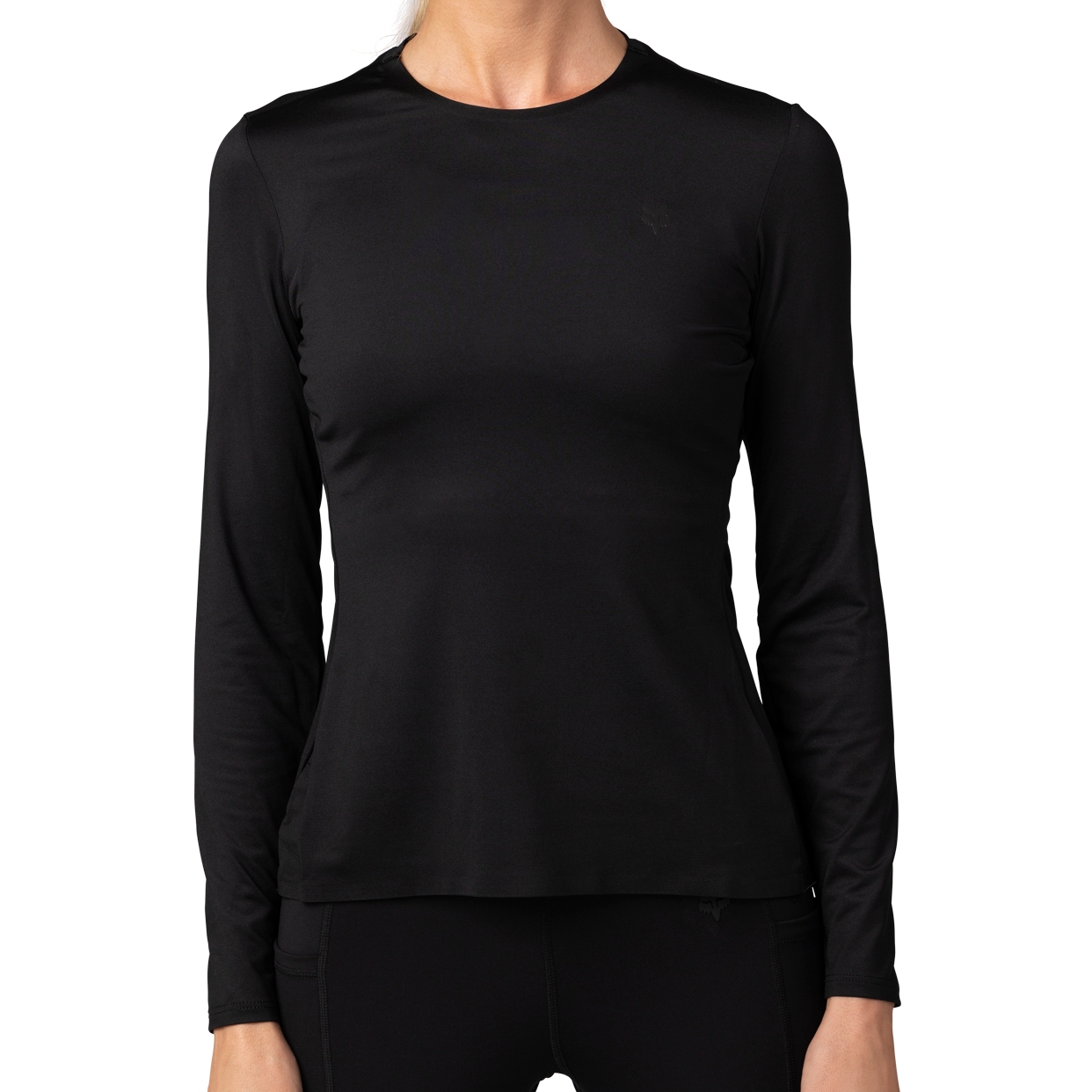 Женская рубашка Baselayer с длинным рукавом FOX Tecbase - черный