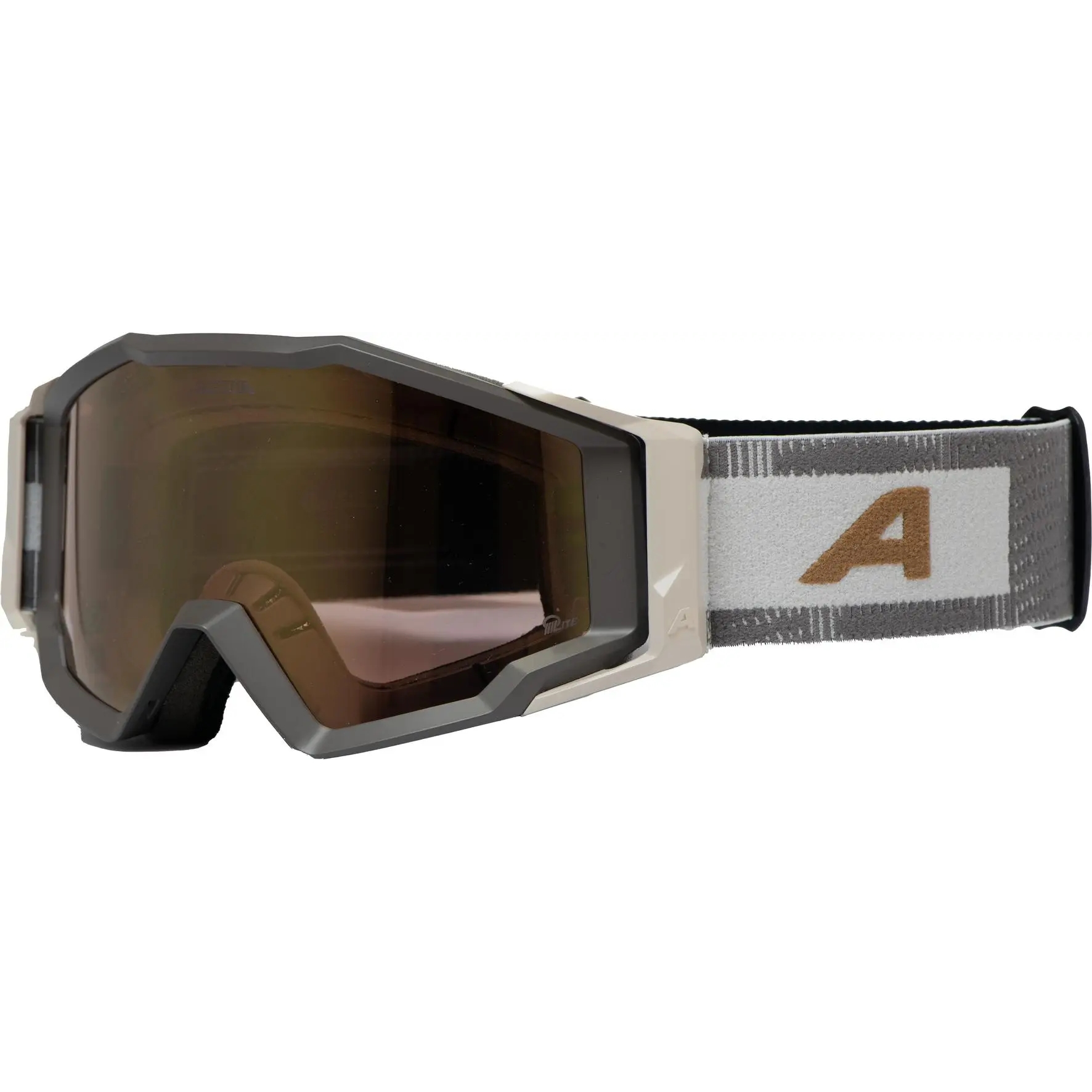 Produktbild von Alpina Circus Q-Lite Goggle - sand matt/gold mirror + clear