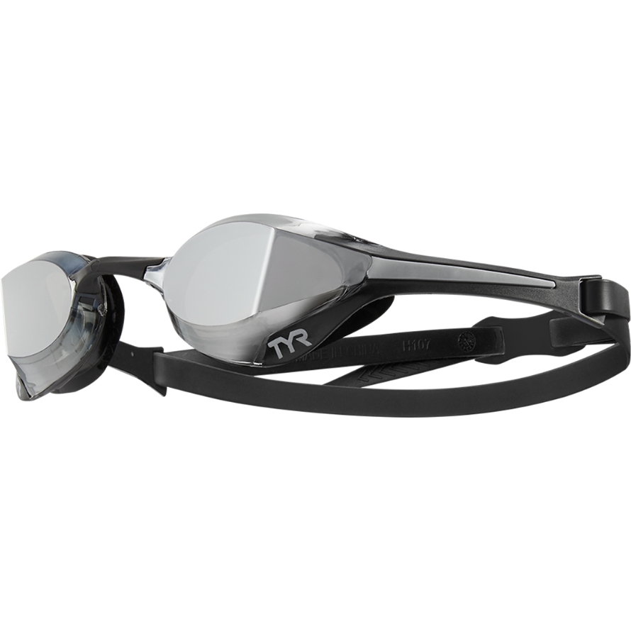 Picture of TYR Tracer X Elite Mirrored Race Swim Goggle - silver/black/silver