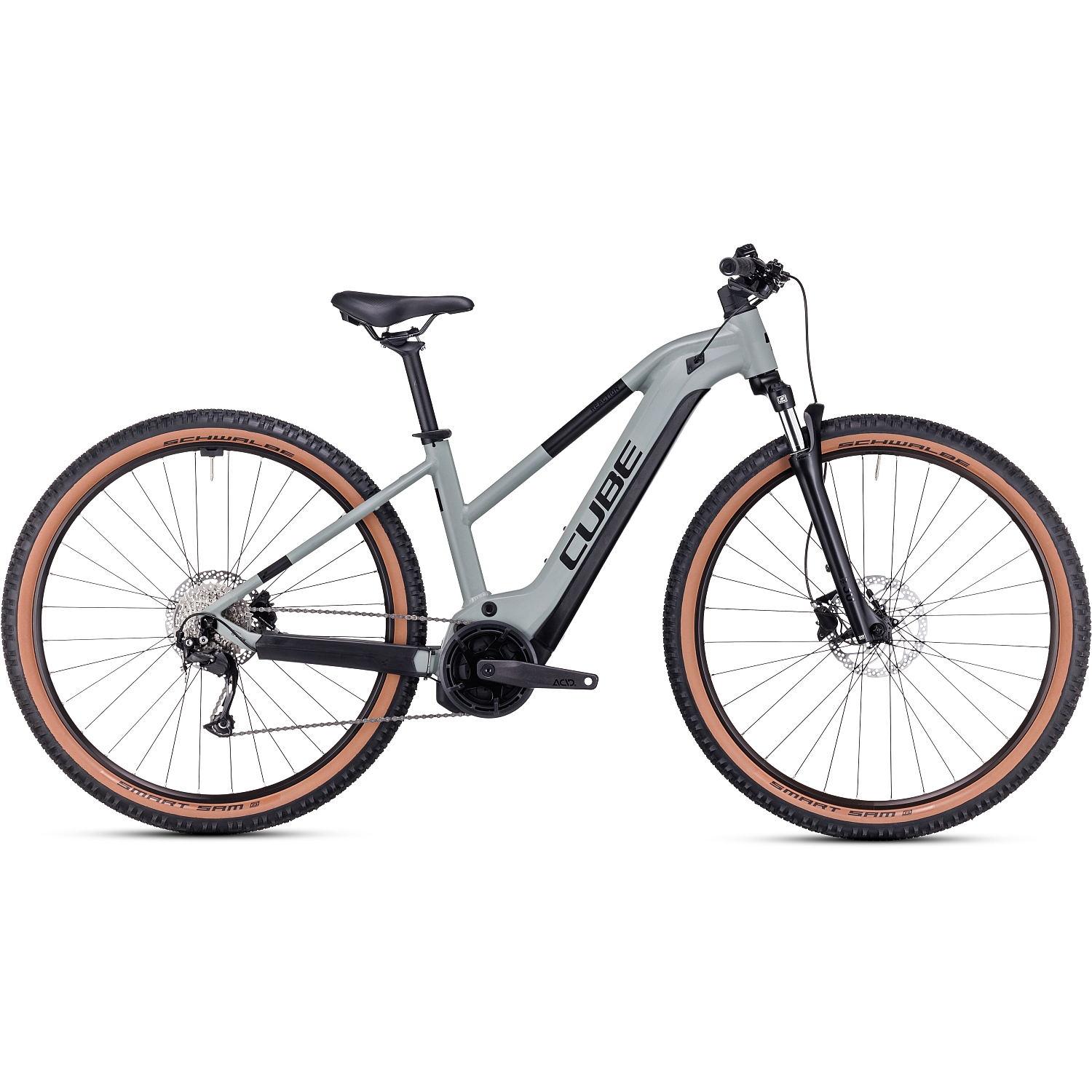 Picture of CUBE REACTION HYBRID Performance 500 - Women Electric Mountain Bike - 2023 - swampgrey / black