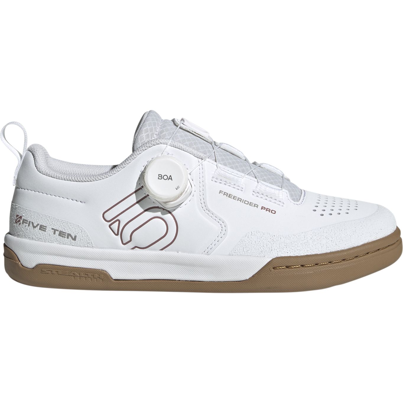 Picture of Five Ten Freerider Pro Boa Mountain Bike Shoes Women - Footwear White / Warm Clay / Grey Three