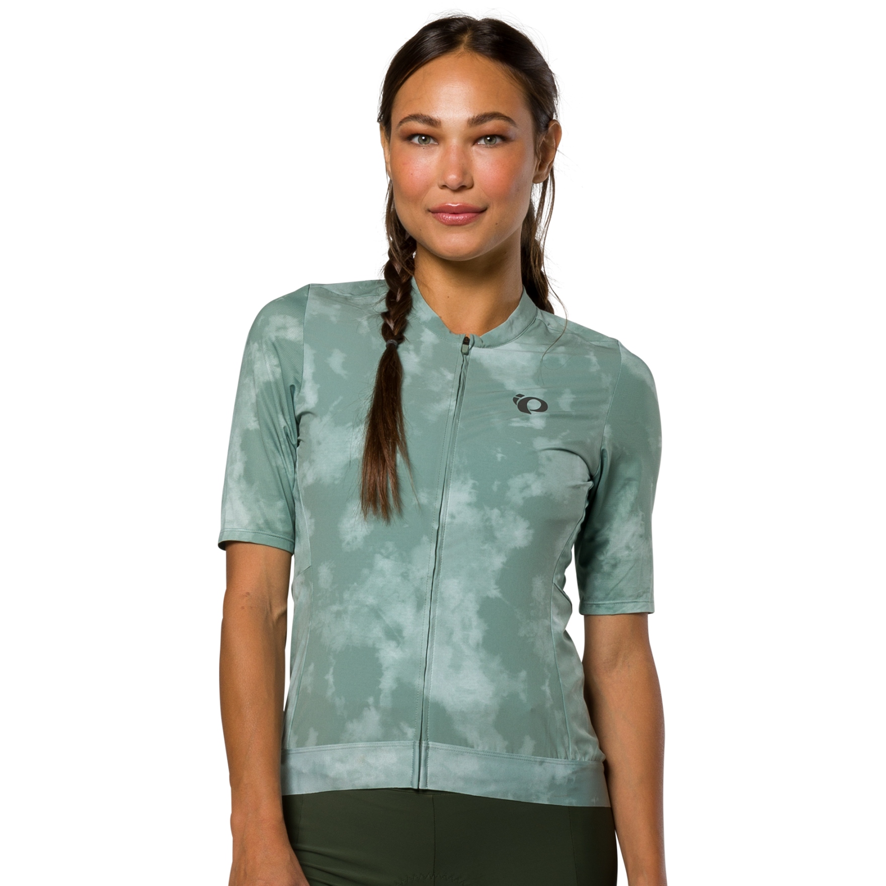Picture of PEARL iZUMi Expedition Gravel Shortsleeve Jersey Women 11222415 - green bay spectral - AAM