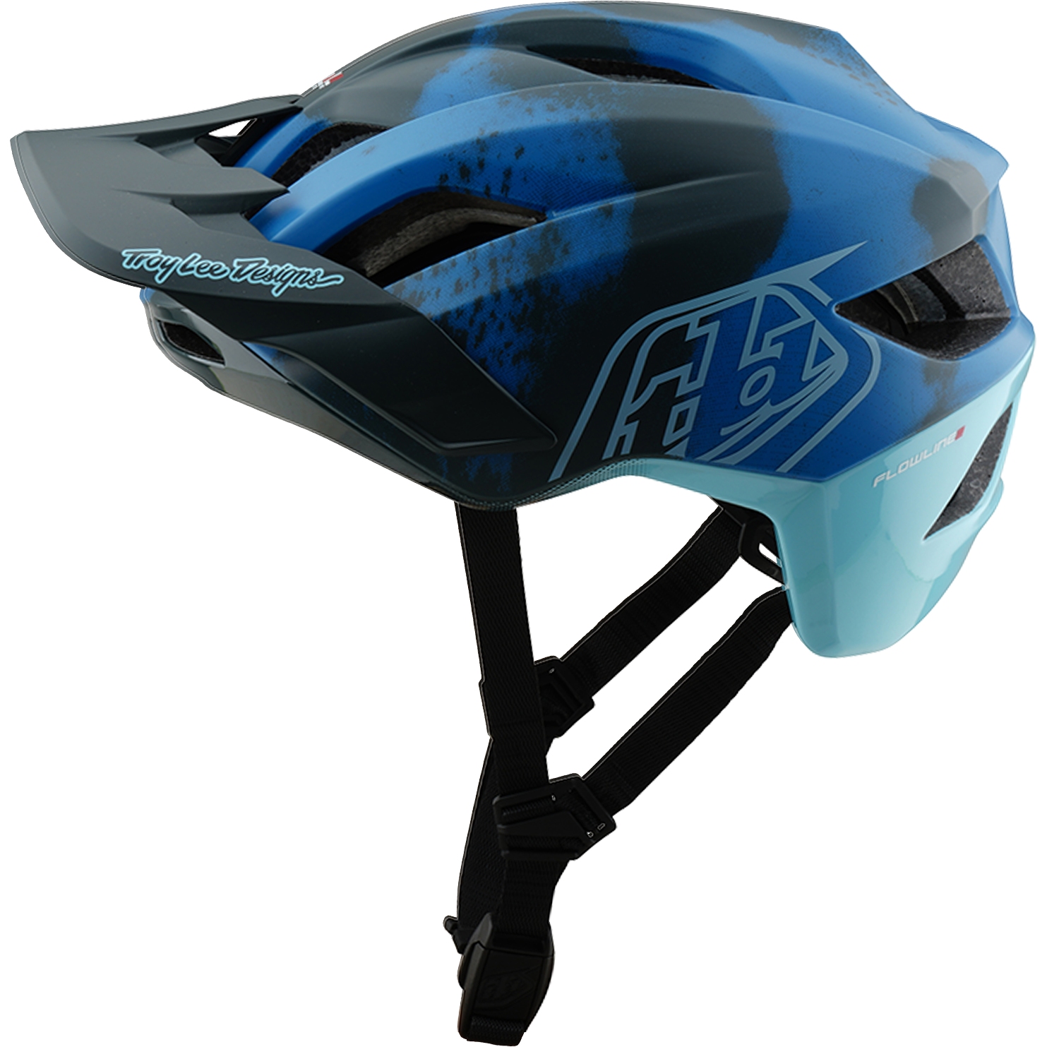 Produktbild von Troy Lee Designs Flowline SE MIPS Helm - Badge Camo Blue