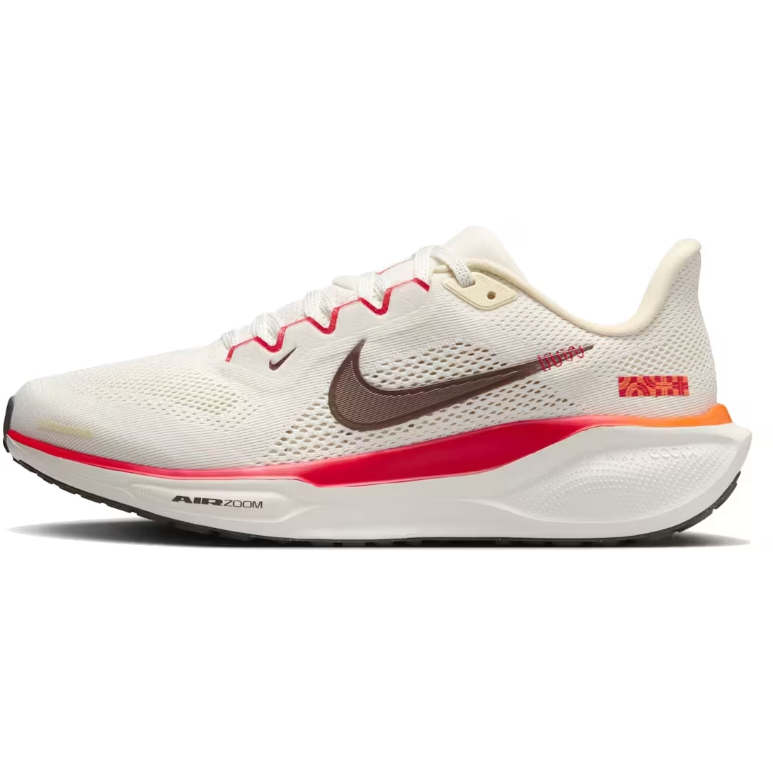 Женские дорожные кроссовки Nike Air Zoom Pegasus 41 - sail/ironstone/парусина/пикантный красный HV5985-101
