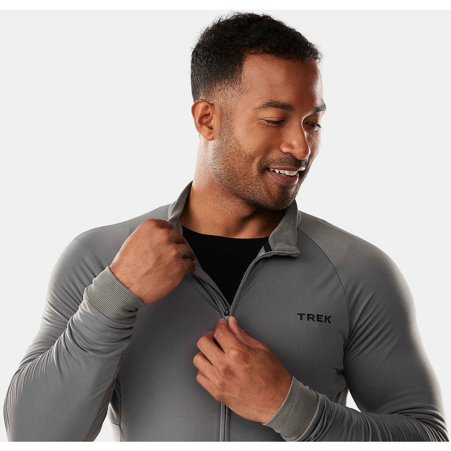 Isadore Maillot Manches Longue Vélo Homme - Echelon Aero - Anthracite