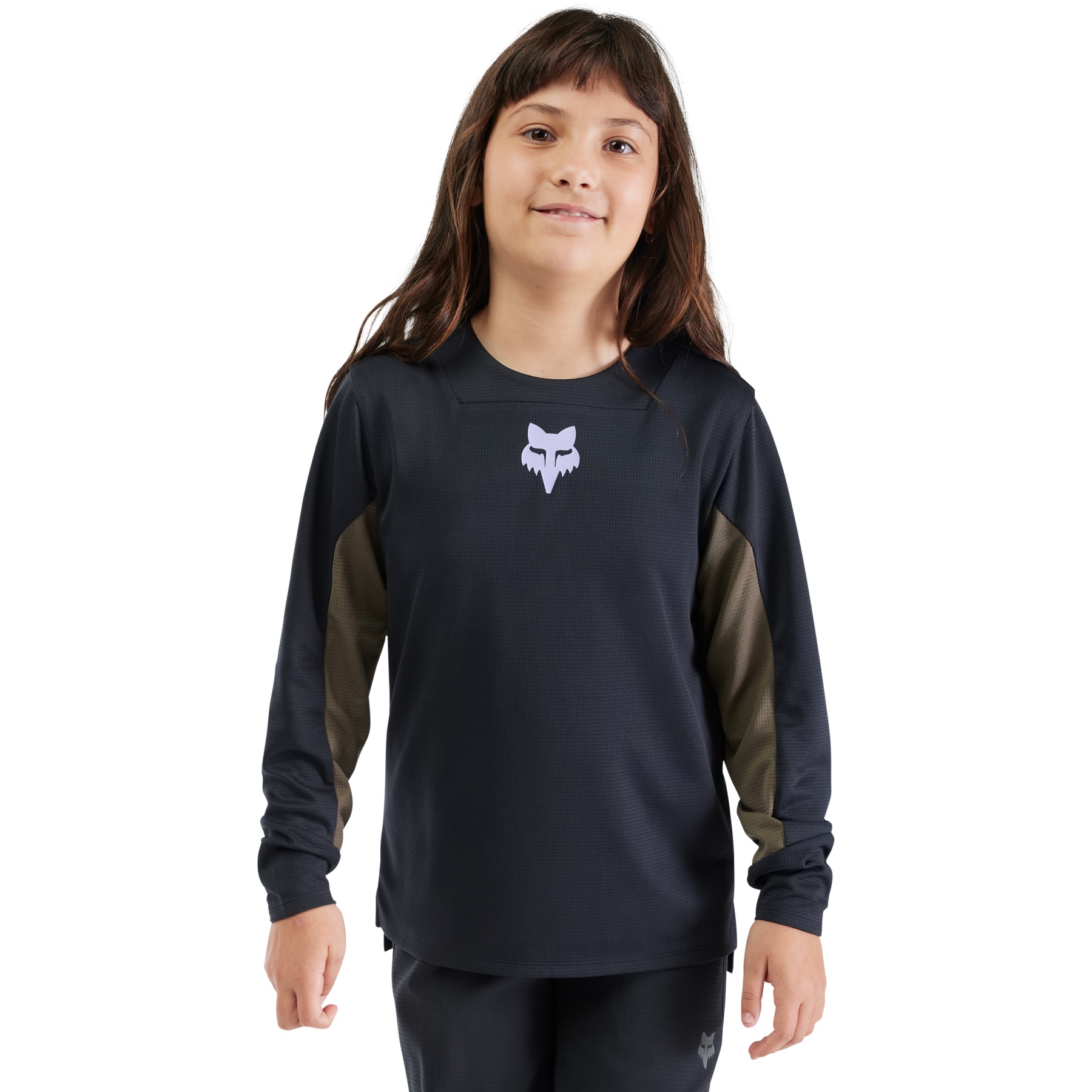 Productfoto van FOX Defend MTB Fietsshirt met lange mouwen Kinderen - Park - zwart