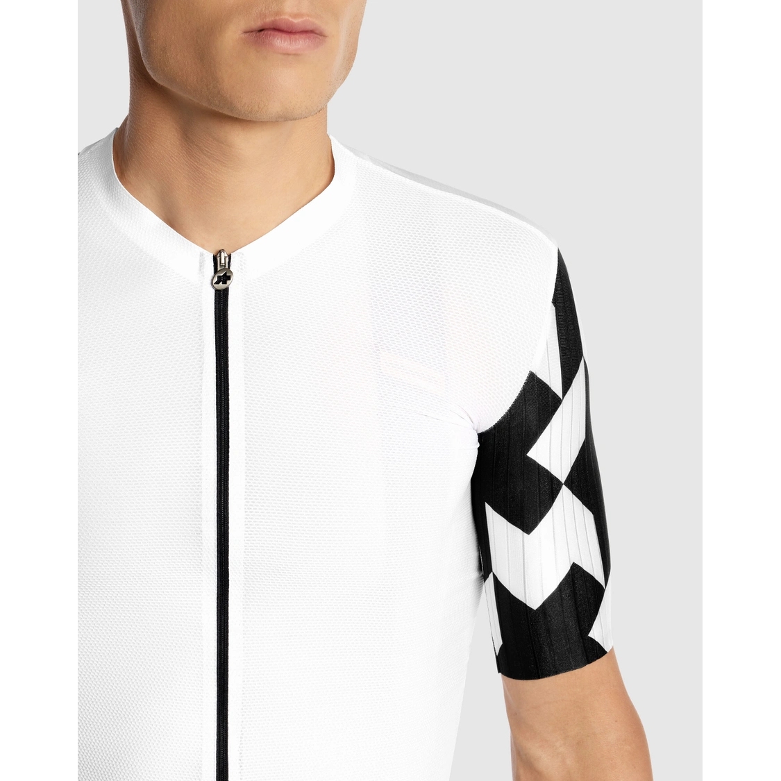 Maillot Cycliste Assos Homme – Blanc – Manches Courtes – Taille XL – Occasion