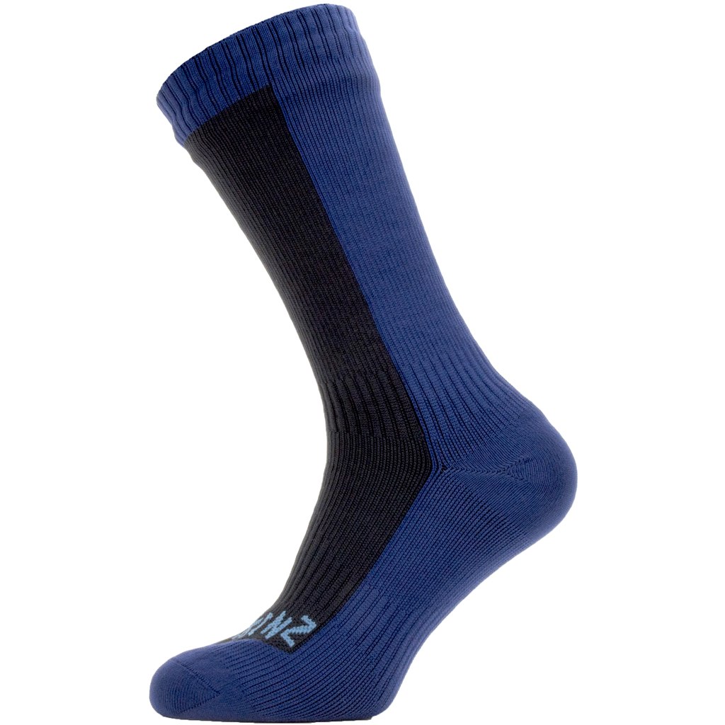 Bild von SealSkinz Wasserdichte, mittellange Socken für kaltes Wetter - Black/Navy Blue