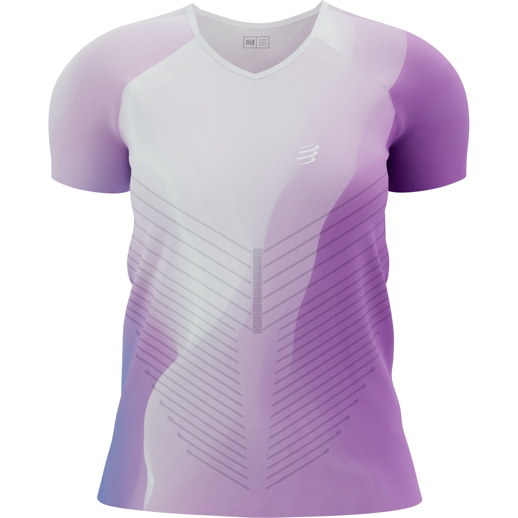 Produktbild von Compressport Performance T-Shirt Damen - royal lilac/lupine/white