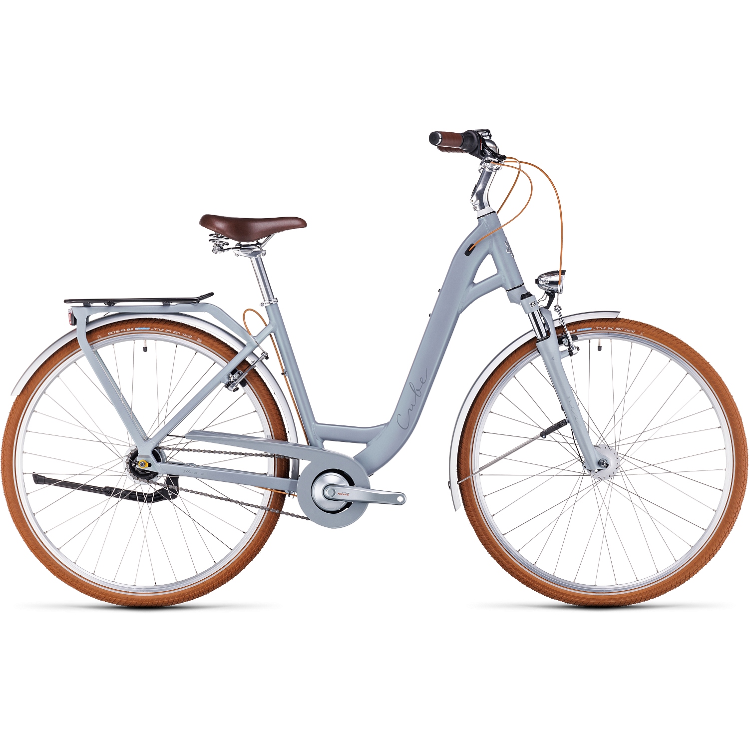 Picture of CUBE ELLA CRUISE - Easy Entry City-Bike - 2023 - metallicstone / grey