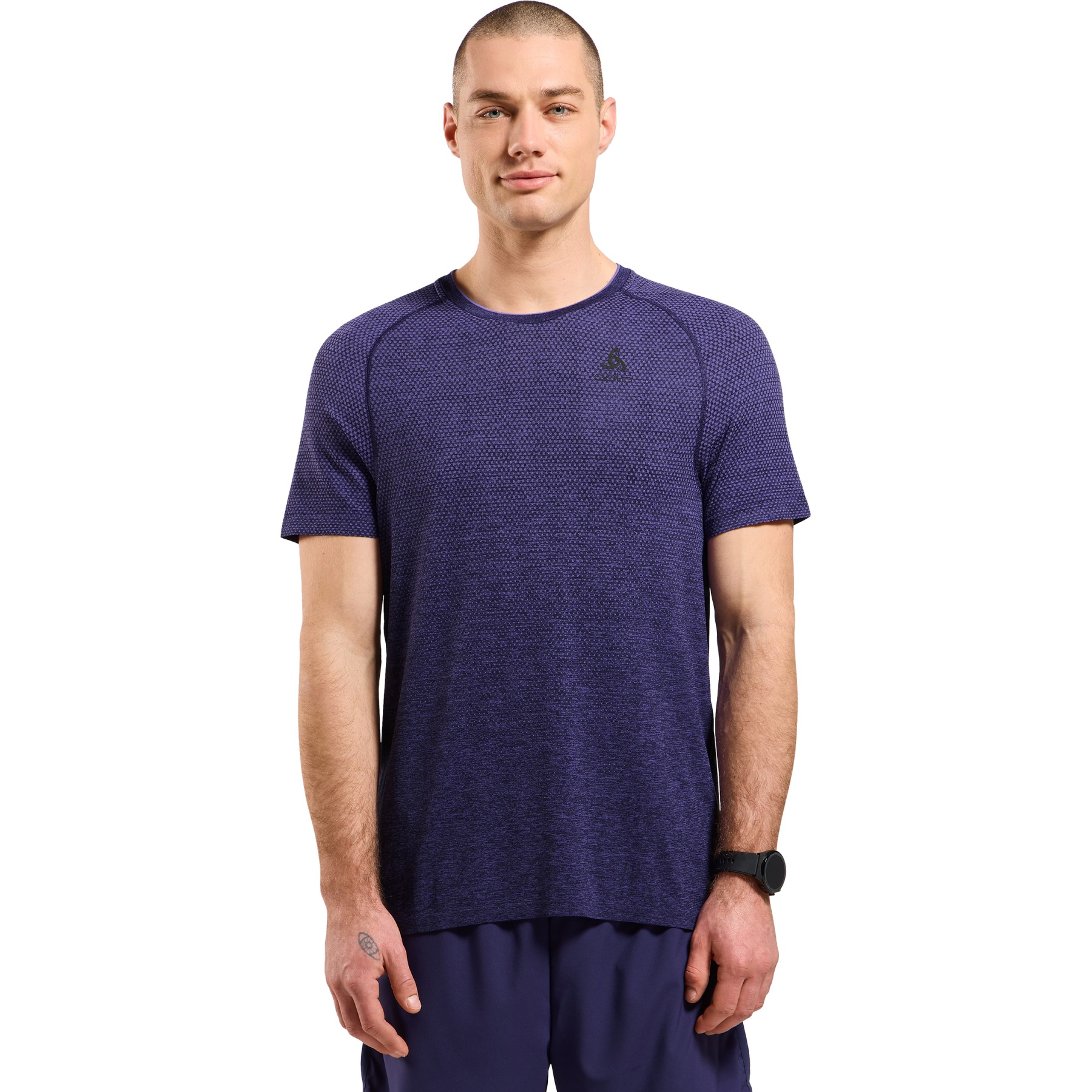 Immagine prodotto da Odlo Maglietta Running Uomo - Essentials Seamless - eclipse melange