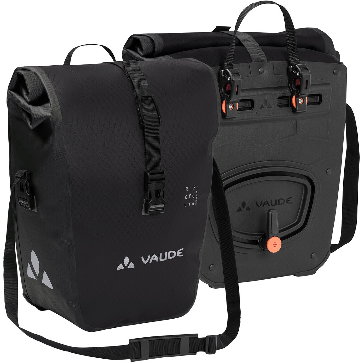 Vaude Aqua Front Bike Pannier (rec) (Pair) - 2x14L - black | BIKE24
