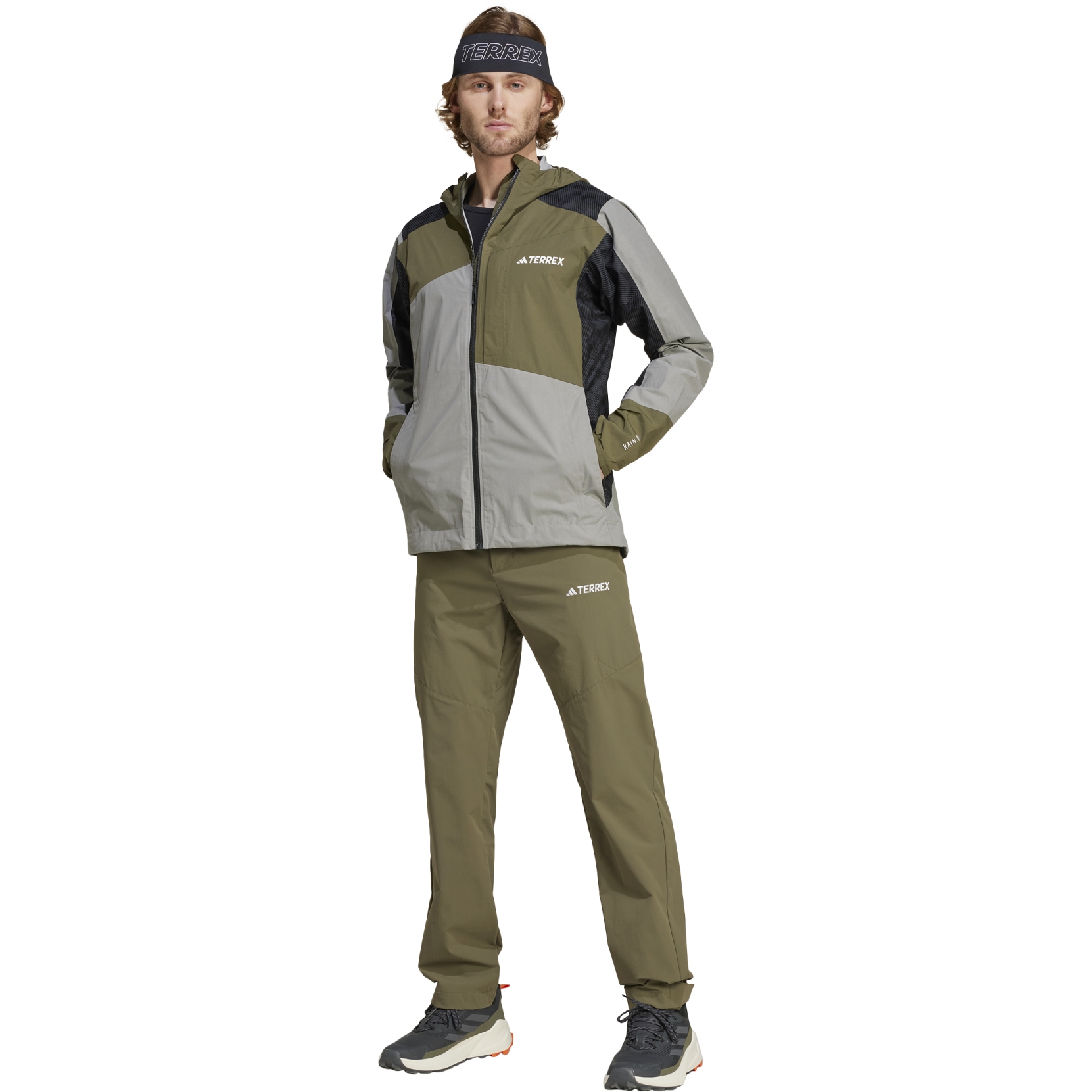 adidas TERREX Xperior Hybrid RAIN.RDY Rain Jacket Men - solid grey 