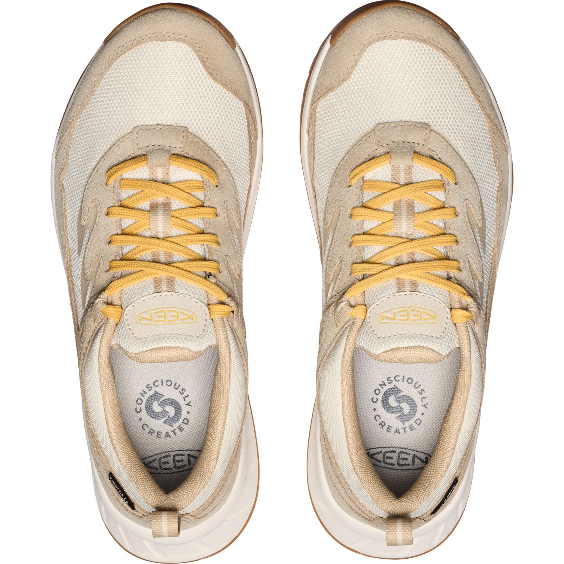 KEEN Hightrail Waterproof Hiking Shoes Women - Birch/Daffodil | BIKE24